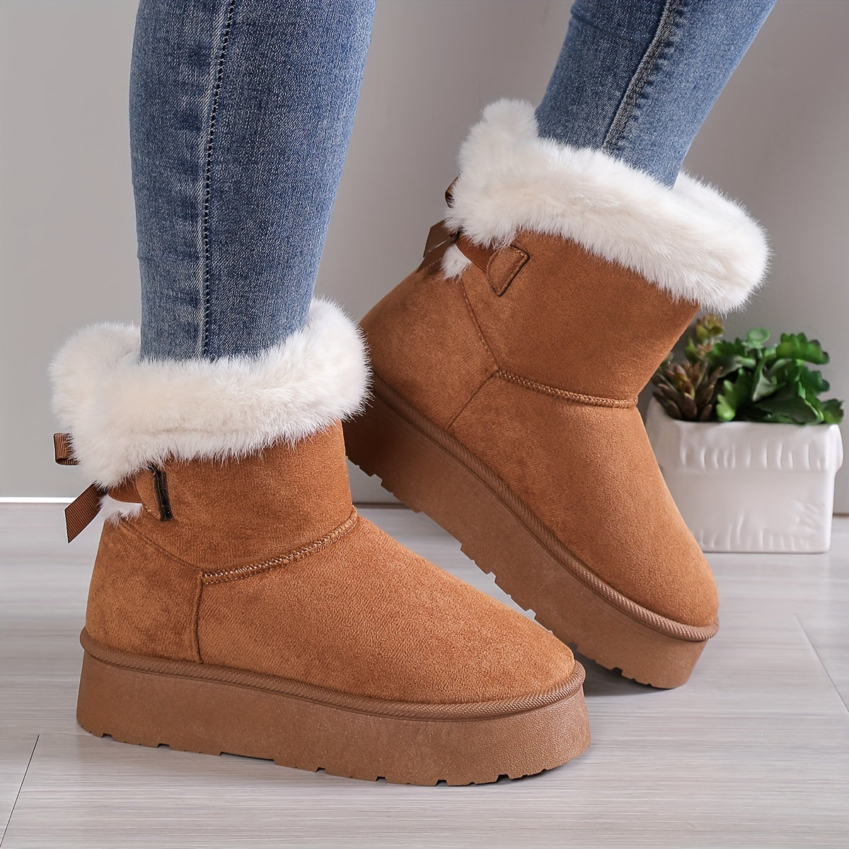 Bottines Vienna En Peluche Confortables & Chaudes