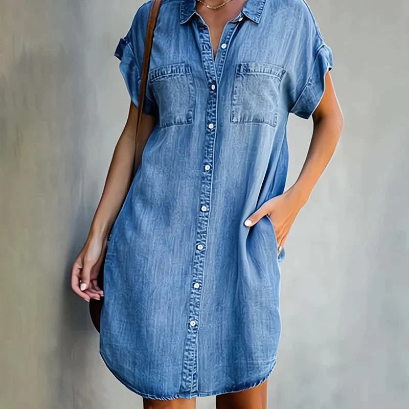 Robe Aubree Décontractée En Jean