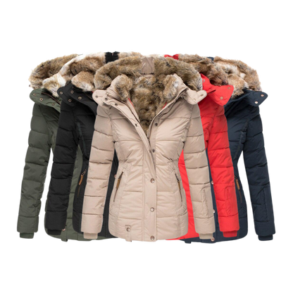 Manteau Elysia En Fourrure Décontracté Avec Capuche