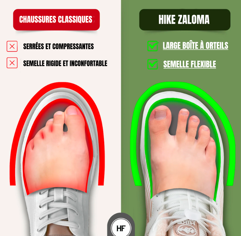 [Nouveau] Hike Zaloma – Chaussures pieds nus ergonomiques et de soutien pour l'hiver (Unisexe)