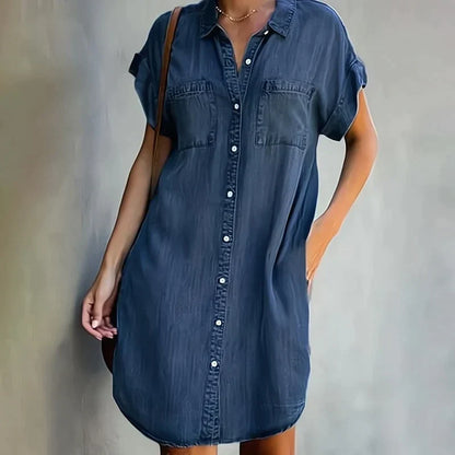 Robe Aubree Décontractée En Jean