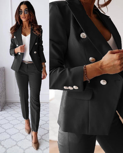 Tailleur Élégant Avec Veste & Pantalon