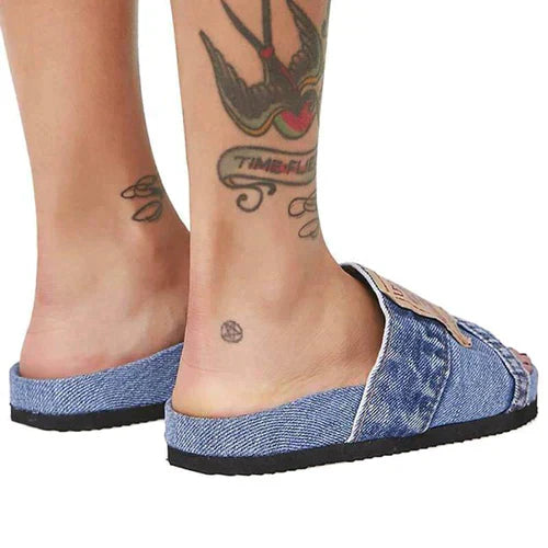 Sandales Melony En Denim Élégantes & Confortables