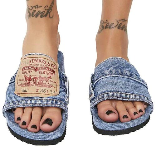 Sandales Melony En Denim Élégantes & Confortables